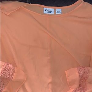 Cute blouse light orange color
